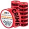 Jrex Safety Crime Scene Do Not Cross Tape Roll - 3 Mil - 1000 Ft x 3 Inch Wide Each - Red, 16PK PCST-JR-RED-3M-16PK - alternate 1