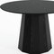 Homeroots 46" Black Solid Wood Pedestal Base Round Top Dining Table 721060 - alternate 6