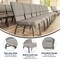 Flash Furniture Gray Dot Fabric Church Chair, PK4 4-FD-CH02185-SV-GYDOT-BAS-GG - alternate 7
