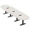 Skutchi Designs 16 Person Conference Table With Power Unit | 16' Boval Table | Harmony Series HAR-BOVL-48X192-T.BK-WA7976-EBLK - alternate 1