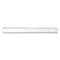 Westcott Transparent Shatter-Resistant Plastic Ruler, Standard/Metric, 12in Long, Clear 45012 - alternate 3