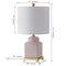 Jonathan Y Cleo 21.5 in. Transitional Glam Square Ginger Jar Ceramic and Metal LED Table Lamp, Red/White JYL3043C - alternate 9