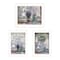 Homeroots Set Of Three Love Life And Lavender White Framed Print Wall Art, 3PK 408015 - alternate 1