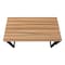 Homeroots Adjustable Brown and Black Wood and Metal Sled Computer Desk 489933 - alternate 3