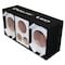 Deejay Led Two 8-in Woofers plus Two Tweeters and One Horn WHITE Empty Chuchera Speaker Enclosure D8T2H1WHITE - alternate 1