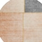 Homeroots 8' Coral Peach And Gray Round Abstract Washable Indoor Outdoor Area Rug 582898 - alternate 7