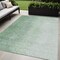 Homeroots 5' X 8' Artichoke Green And Fern Green Abstract Washable Indoor Outdoor Area Rug 588221 - alternate 1