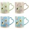 Gibson Home Sunbloom 4 Piece 15 Ounce Stoneware Mug Set in Assorted Colors 136621.01 - alternate 1