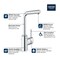 Grohe Single Handle Monoblock Bathroom Sink Faucet in StarLight Chrome 23737002 - alternate 2