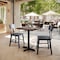 Flash Furniture 30" x 24" Tabletop, Seamless Surface Technology, Dark Brown with 22x22 Black Table Height X-Base ST-REC2430-WBR-T2222-GG - alternate 7