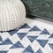 Jonathan Y Andratx Modern Tribal Geometric Blue/Ivory 2 ft. x 10 ft. Indoor/Outdoor Runner Rug SMB126B-210 - alternate 6