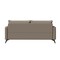Leisuremod Inno Modern Vegan Leather 3-Seater Sofa, Metal Legs IS73TP - alternate 5