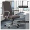 Leisuremod Evander Office Chair in Upholstered Leather and Iron Frame with Swivel and Tilt, Grey EO20GRL - alternate 7