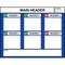 5S Supplies Lean Metric Board 46in x 36in ACRYLIC LMB-4636-ACRYLIC-NOSTAND-STANDARD - alternate 1