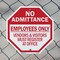 Signmission No Admittance Employees Only Vendor, 10 inch X 10 inch, Aluminum Metal Signs, 2PK OC-A-2PACK-10-74 - alternate 4