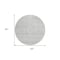 Homeroots 8' Silver And Ivory Round Southwestern Washable Indoor Outdoor Area Rug 593722 - alternate 7