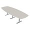 Skutchi Designs Arc Boat Conference Table With Power, 48 in W, 144 in L HAR-ABOT-48X144-T-K458-NA - alternate 1