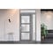 Vdomdoors Front Exterior Prehung FiberGlass Door Frosted Glass / Manux 8552 Grey Ash / Sidelight and Transom MANUX8552EXD-SS-W36+14 x H80+14-RH - alternate 5