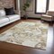 Homeroots 5' X 8' Taupe And Ivory Abstract Washable Indoor Outdoor Area Rug 609841 - alternate 9