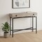 Homeroots 43" Taupe And Black Cross Leg Console Table 333211 - alternate 4