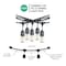 Bulbrite 48-foot String Light Kit with Clear Shatter Resistant Vintage Style S14 LED Light Bulbs-2PK 862821 - alternate 6