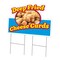 Signmission Deep Fried Cheese Curds Die Cut Yard & Stake plastic window, 2436-Deep Fried Cheese Curds C-DC-2436-Deep Fried Cheese Curds19 - alternate 1