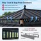 Sunjoy Kingston 20x12 Gazebo, Steel Hardtop Gazebo with Curtain and Netting - Woodgrain Aluminum Posts A1020436A000 - alternate 9