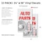 Signmission Auto Parts, Vinyl Decals Only 24 Inch x 36 Inch, Vinyl Decal, 2PK DSB-2436-2PACK-Auto Parts - alternate 2
