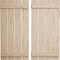 Ekena Millwork Rustic Four Board Spaced Board-n-Batten Pecky Cypress Faux Wood Shutters, 23 1/2"W x 52"H SHUBSS23X52PCPR - alternate 1