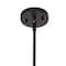 Jonathan Y Oria 13" 4-Light Iron Farmhouse Industrial Lantern LED Pendant, Oil Rubbed Bronze/Faux Wood JYL1322A - alternate 9