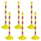 Mr. Chain Yellow/Magenta Light Duty Stanchion (6-Pack) 91530-6 - alternate 1