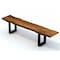 Homeroots 68in Brown and Black Live Edge Solid Wood Dining Bench 379794 - alternate 4
