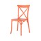 Homeroots Set of Four 21" Salmon Heavy Duty Plastic Outdoor Stacking Dining Chairs 565177 - alternate 7