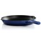 Megachef Round 10.25 Inch Enameled Cast Iron Skillet in Gradient Dark Blue 750124524M - alternate 5