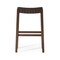Homeroots 31" Brown Faux Leather and Solid Wood Backless Bar Height Bar Chair 632397 - alternate 7