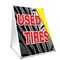 Signmission Used Tires, 36 Inch x 24 Inch A-frame Yard Sign, Plastic Sign SBC-2436-Used Tires - alternate 1