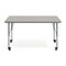 Flash Furniture Wren 48 in x 24 in Adjustable Height Activity Table, Thermal Laminate Top, Standard Legs, Light Gray XU-A2448-REC-LTGRY-T-P-CAS-GG - alternate 9
