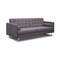 Homeroots 80" Gray Fabric Sofa With Silver Legs 372115 - alternate 6