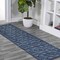 Jonathan Y Talaia Neutral Geometric Navy 2 ft. x 8 ft. Indoor/Outdoor Runner Rug IBZ102B-28 - alternate 1