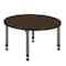 Regency Round Kee Height Adjustable Classroom Activity Table, 42 in W, 42 in L, Neo Walnut TB42RNDNWAPGY - alternate 5