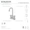 Kingston Brass Double-Handle 4" Centerset High-Arc Bar Faucet, Brushed Nickel FB8498DX - alternate 2