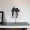 Homeroots 16" Black Metal and Resin Western Horse Saddle Tabletop Sculpture 392469 - alternate 7