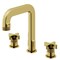 Vigo Wythe Two Handle Three-Hole Widespread Bathroom Faucet in Matte Brushed Gold VG01302MG - alternate 1