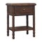 Homeroots 24" Brown Solid Wood Two Drawer Nightstand 701730 - alternate 8