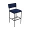 Bfm Seating Meghan Barstool, Grade 4 Upholstered Seat & Back - Steel Frame - Sand Black Finish JS33BM2163-2163SB - alternate 1