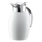 Service Ideas Nicollet Series 0.6-Liter Stainless Vacuum Insulated Carafe with Flip-Top Lid in Radiant White NIC06BSWH - alternate 1