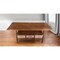 Homeroots 72" Brown And Black Solid Wood And Steel Dining Table 518608 - alternate 4