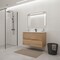 Homeroots 32" Oak Wood Freestanding Bathroom Vanity With White Sink And Two Drawers 627468 - alternate 6