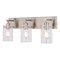 Vaxcel Northfield 3-Light Vanity Light, Satin Nickel, Clear Seeded Glass, 21-In. Wide W0568 - alternate 1