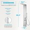 Anzzi Collines Series 55 in. 2-Jet Shower Tower with Heavy Rain Shower and Body Jets SP-AZ079CH - alternate 6